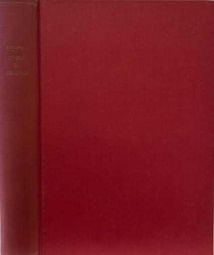 Titoli di credito - Alberto Asquini - copertina