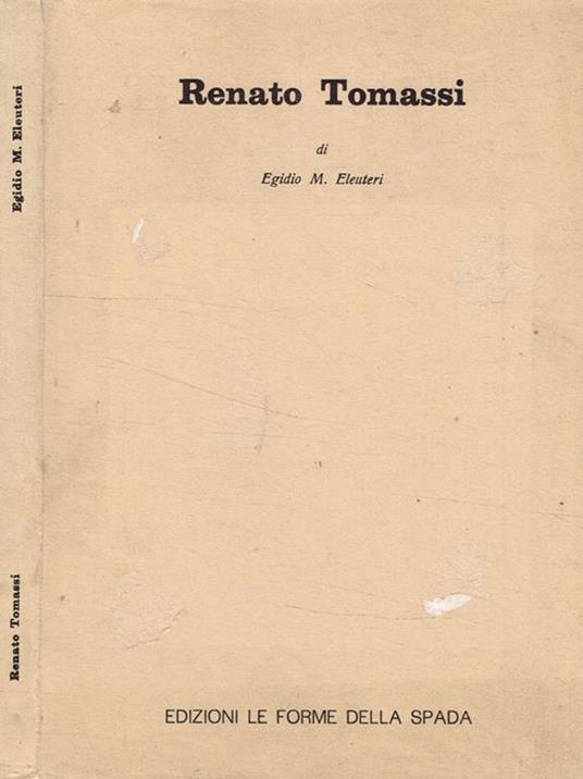 Renato Tomassi - copertina