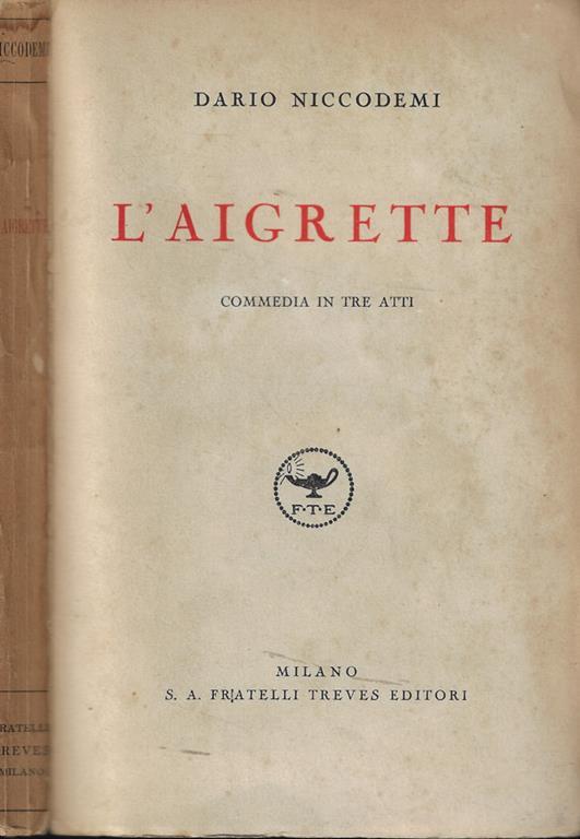 L' aigrette - Dario Niccodemi - copertina