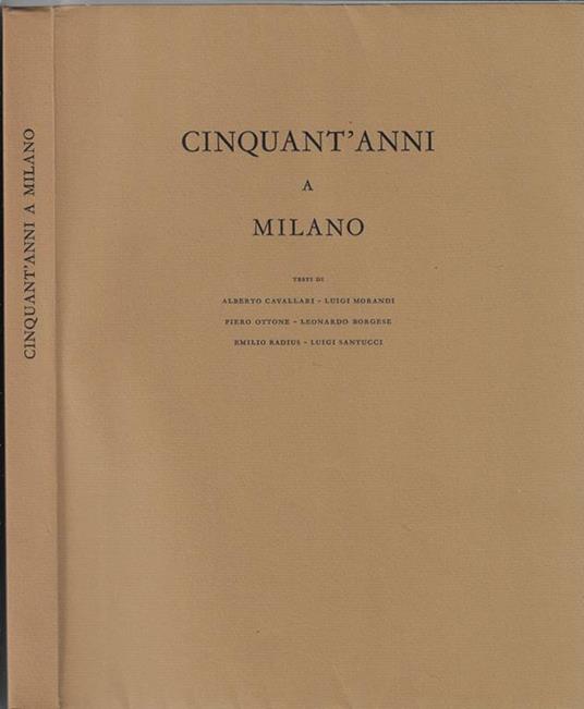 Cinquant'anni a Milano - copertina