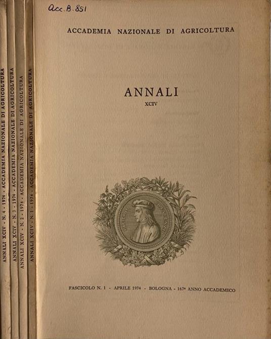 Annali XCIV - copertina