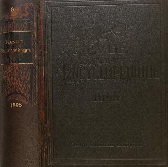 Revue Encyclopédique année 1898 - copertina