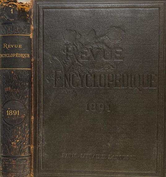 Revue Encyclopédique année 1891 - copertina