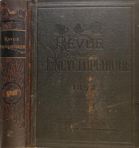 Revue Encyclopédique année 1893 - copertina
