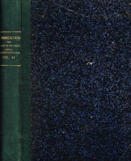 Codice di procedura civile per gli stati sardi con le sorgenti di ciascun articolo e le relazioni ufficiali estratto dal commentario al medesimo codice anno 1855 - copertina