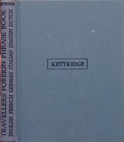 Travellers’ Foreign phrase book - copertina