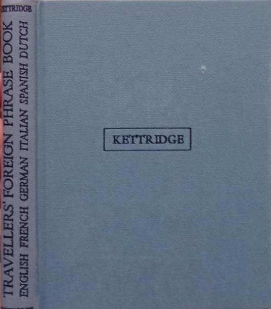 Travellers’ Foreign phrase book - copertina