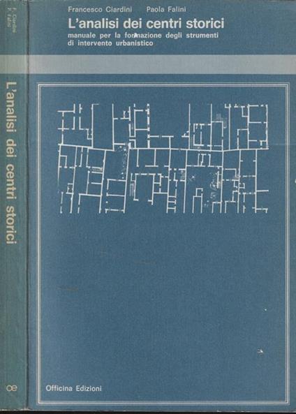 L' analisi dei centri storici - copertina