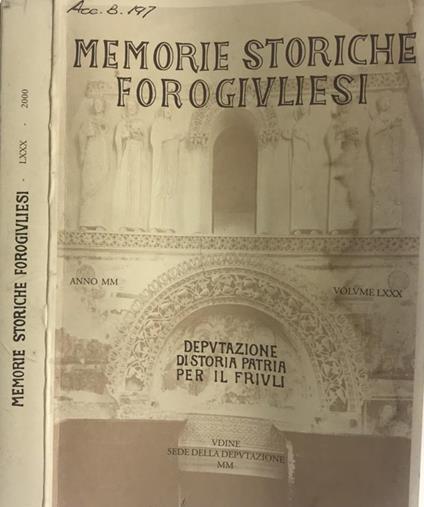 Memorie storiche forogiuliesi 2000 - copertina