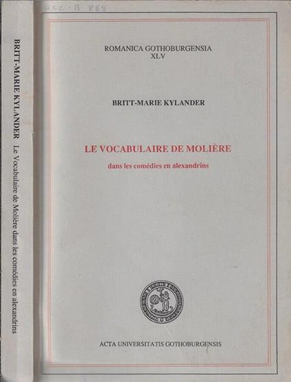 Le  vocabulaire de Molière - copertina