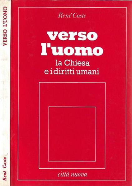 Verso l'uomo - René Coste - copertina