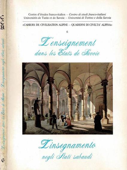 L' enseignement dans les états de Savoie - L'insegnamento negli Stati Sabaudi - copertina