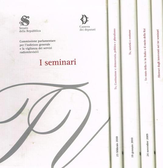 Commissione parlamentare per l'indirizzo generale e la vigilanza dei servizi radiotelevisivi 4voll - copertina
