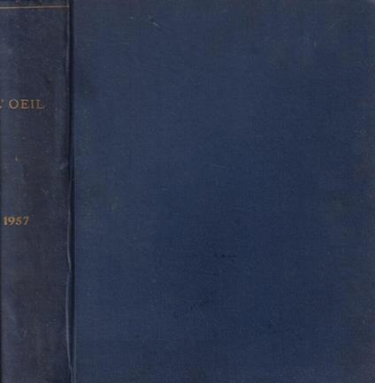L' oeil 1957 annata completa - copertina