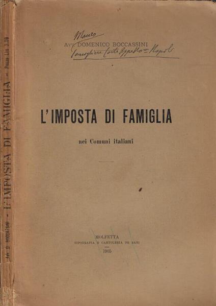 L' imposta di famiglia - copertina