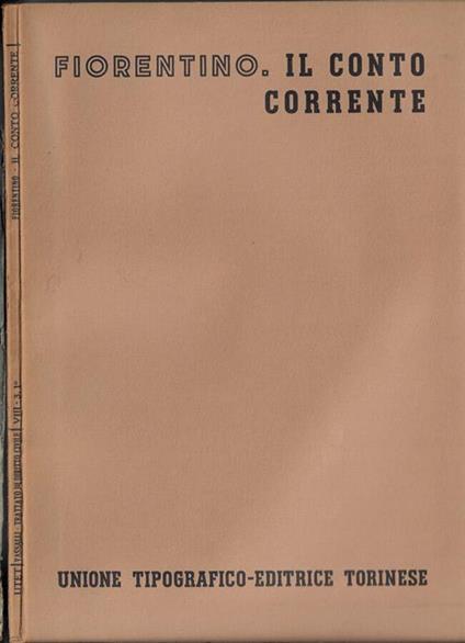 Il  conto corrente - Adriano Fiorentino - copertina