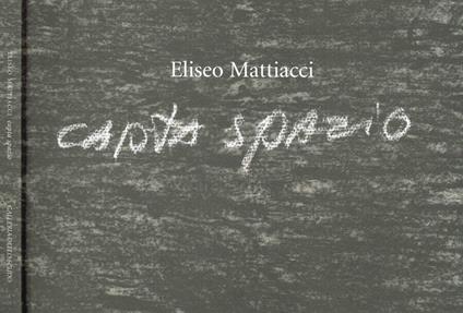 Eliseo Mattiacci. Capta spazio - copertina