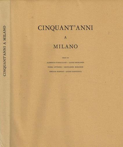 Cinquant'anni a Milano - copertina