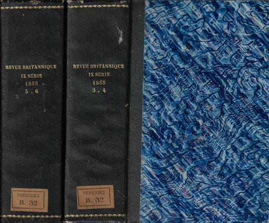 Revue Britannique Anno 1868 Tomo III-IV-V.VI - copertina