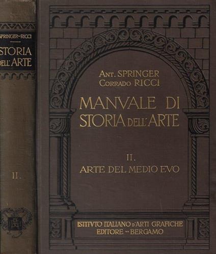 Manuale di storia dell'arte Vol. II - Anton Springer - copertina