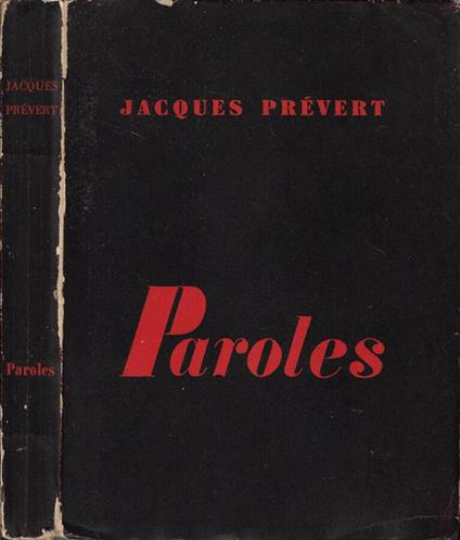 Paroles - Jacques Prévert - copertina