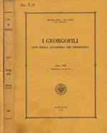 I  georgofili atti della accademia dei georgofili anno 1986 dispensa I-II-III-IV e Supplemento