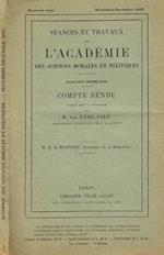 Seances et travaux de l'academie des sciences morales et politiques. Compte rendu. Novembre-decembre 1928