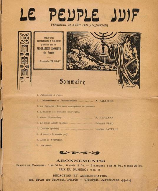 Le  peuple juif - copertina