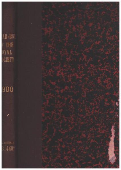 Year-book of the royal society of London (1900) - copertina