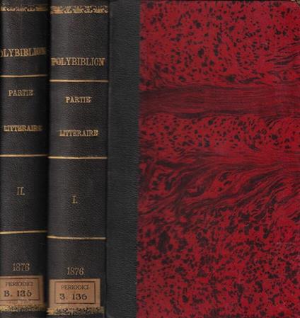 Polybiblion revue bibliographique universelle partie litteraire deuxieme serie tome 3, 4 1876 - copertina