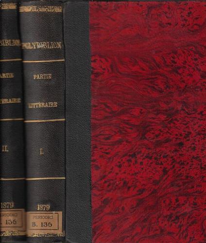 Polybiblion revue bibliographique universelle partie litteraire deuxieme serie tome 9, 10 1879 - copertina