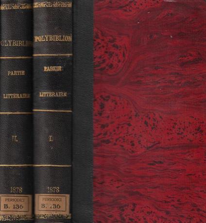 Polybiblion revue bibliographique universelle partie litteraire deuxieme serie tome 7, 8 1878 - copertina