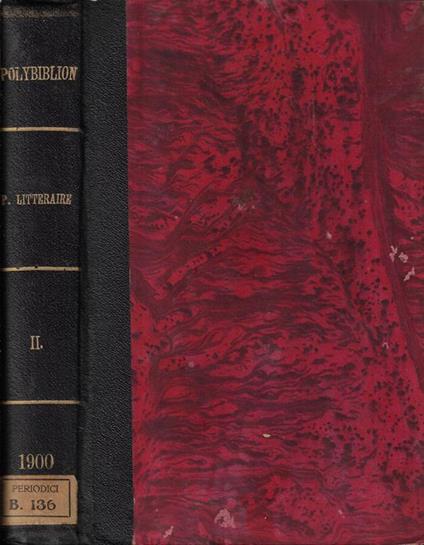 Polybiblion revue bibliographique universelle partie litteraire deuxieme serie tome 32 1890 - copertina