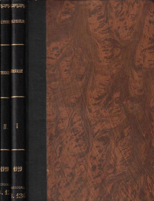 Polybiblion revue bibliographique universelle partie litteraire deuxieme serie tome 109, 110 1929 - copertina