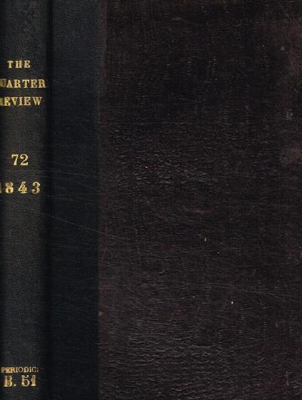 The  quarterly review. Vol.72 - copertina