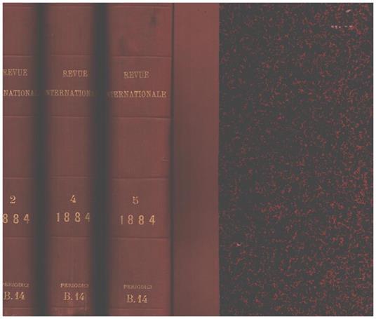 Revue Internationale 1884 vol 2-4-5 - copertina