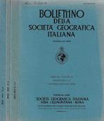 Bollettino della società geografica italiana serie XII Vol. VI Fascicolo 1-2, 3, 4 2001