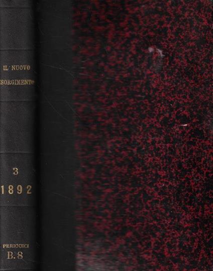 Il  Nuovo Risorgimento Agosto 1892-Luglio 1893 - copertina