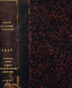 Academie royale de Belgique. Bulletins de la classe des lettres et des sciences morales et politiques et de la classe des Beaux-arts. 1910