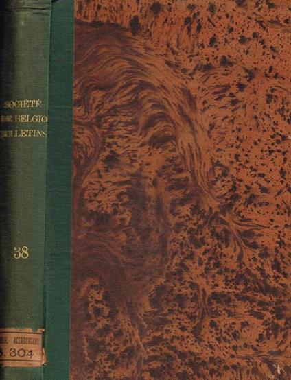 Bulletin de la societé royale de botanique de Belgique. Tome 38, 1899 - copertina