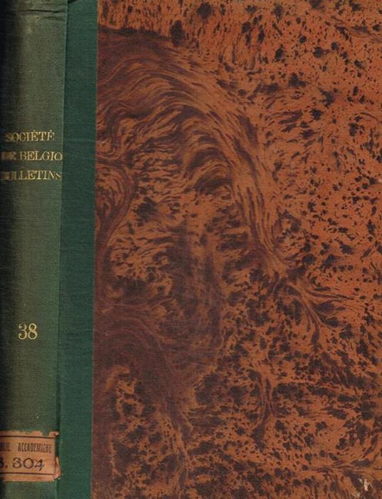 Bulletin de la societé royale de botanique de Belgique. Tome 38, 1899 - copertina