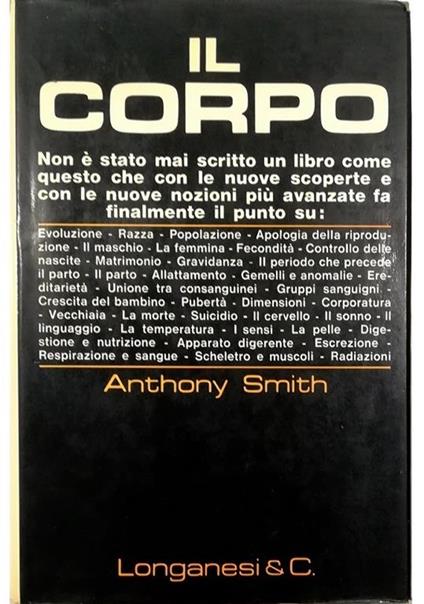 Il  corpo - Anthony Smith - copertina
