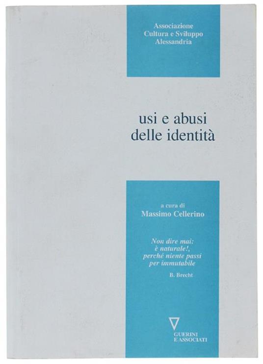 Usi E Abusi Delle Identità - copertina