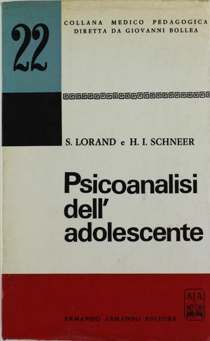 Psicoanalisi Dell'Adolescentee - copertina