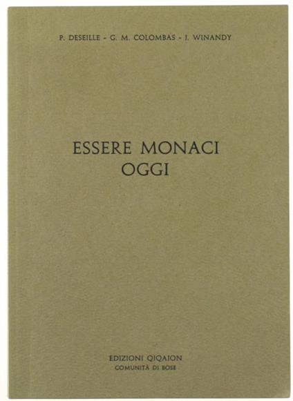 Essere Monaci Oggi - copertina