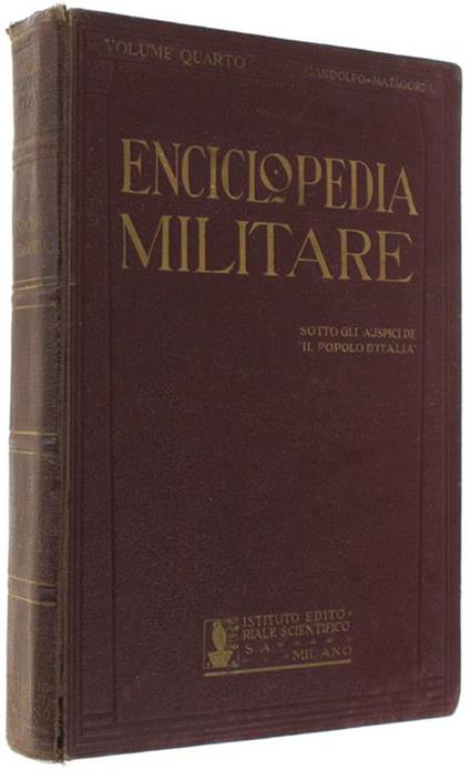 Enciclopedia Militare. Volume 4 - copertina