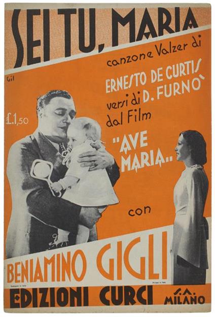 Sei Tu, Maria. Canzone Valzer (Dal Film "Ave Maria") - copertina