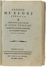 Saggio Di Elogj Senza La R. - Elogio Di S.Antonio Di Padova Senza La R