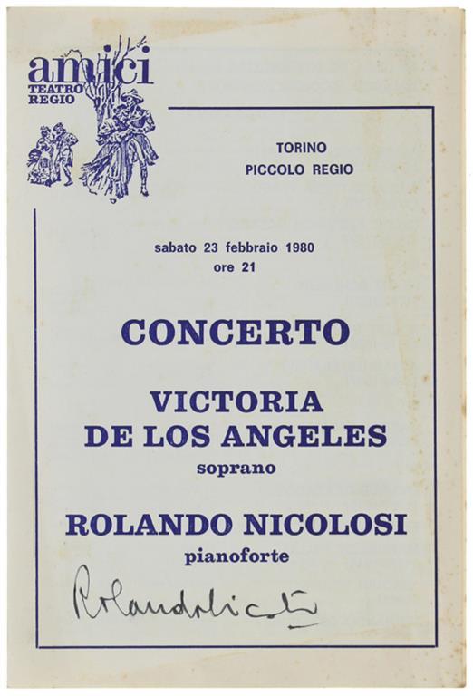 Firma Autografa Su Programma Del Concerto, Torimo, Piccolo Regio 23 Febbraio 1980 - copertina