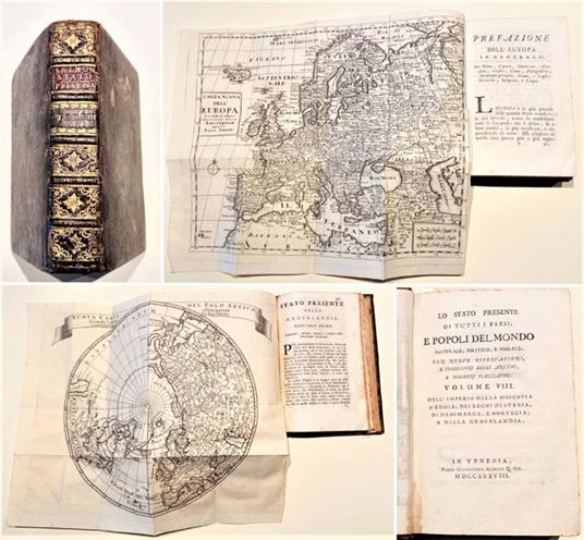 Lo stato Presente di tutti i Paesi del Mondo... Volume VIII, Dell'Imperio della Moscovia o Russia, dei Regni di Svezia, Di Danimarca, e Norvegia, e della Groenlandia - copertina